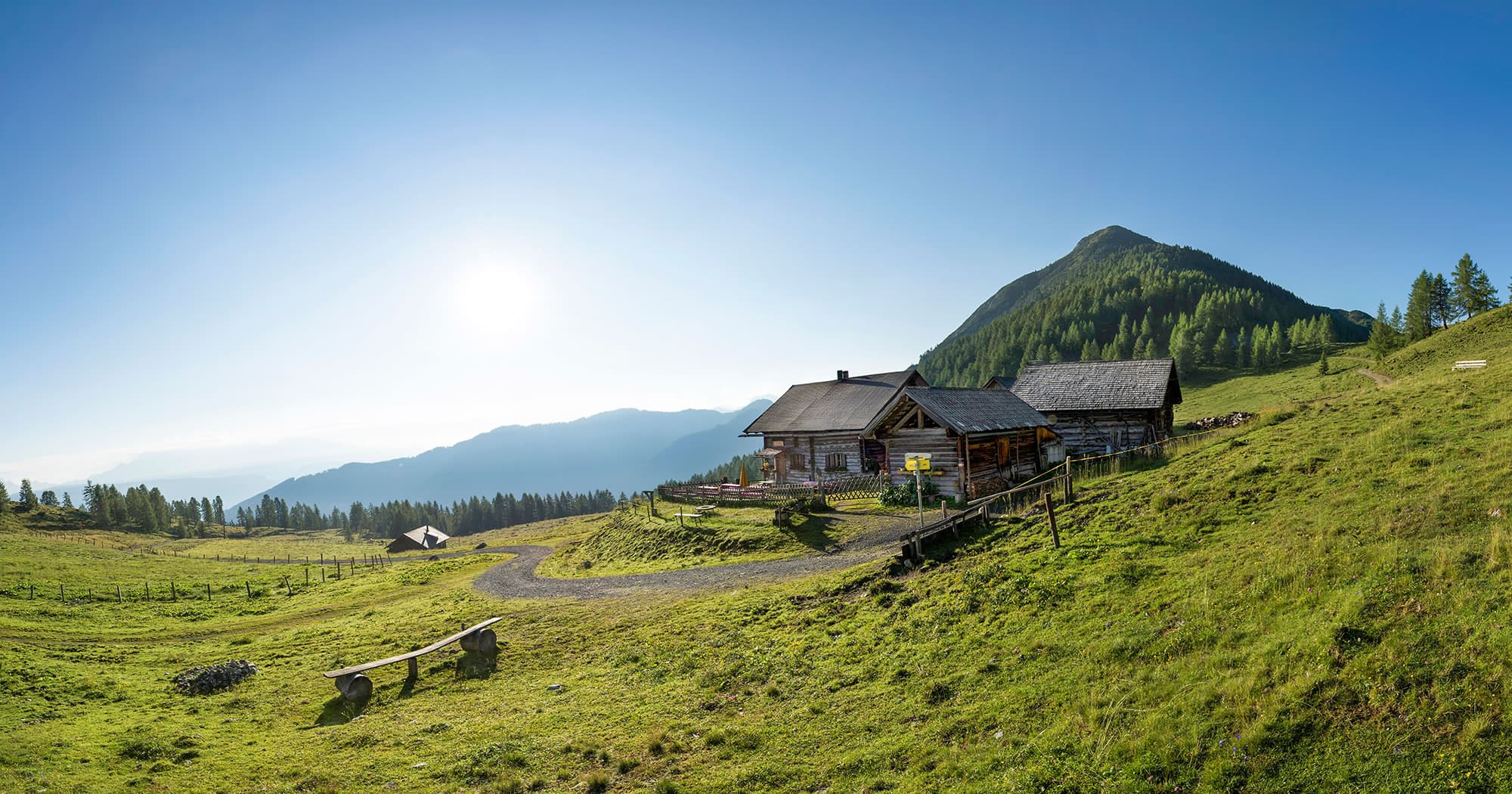 Lackenalm mit Blick auf den Lackenkogel